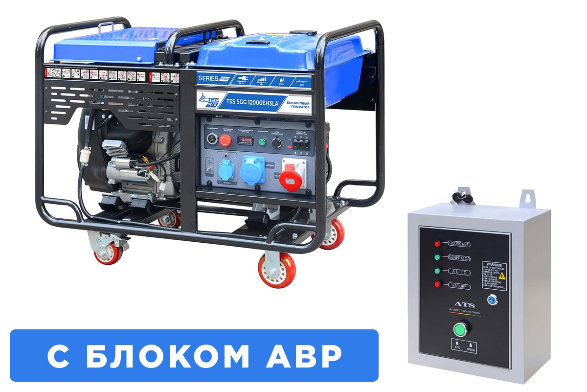картинка Бензогенератор ТСС SGG 12000EH3LA с АВР