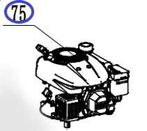 картинка Двигатель бензиновый KV180A SAV (G46;51;53)/Gasoline engine KV180A SAV (G46;51;53), №51 (31303500020)